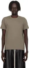 Rick Owens Gray Concordians Short Level T-shirt In Brown
