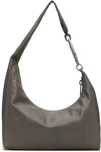 RICK OWENS GRAY CONCORDIANS SMALL GEMINI BAG