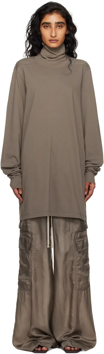 Rick Owens Gray Concordians Surf Turtleneck In Green