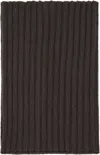 Rick Owens Gray Concordians Tube Scarf In Brown