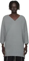 Rick Owens Gray Concordians V Tommy T-shirt In Gray