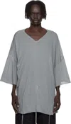 Rick Owens Gray Concordians V Tommy T-shirt In Gray