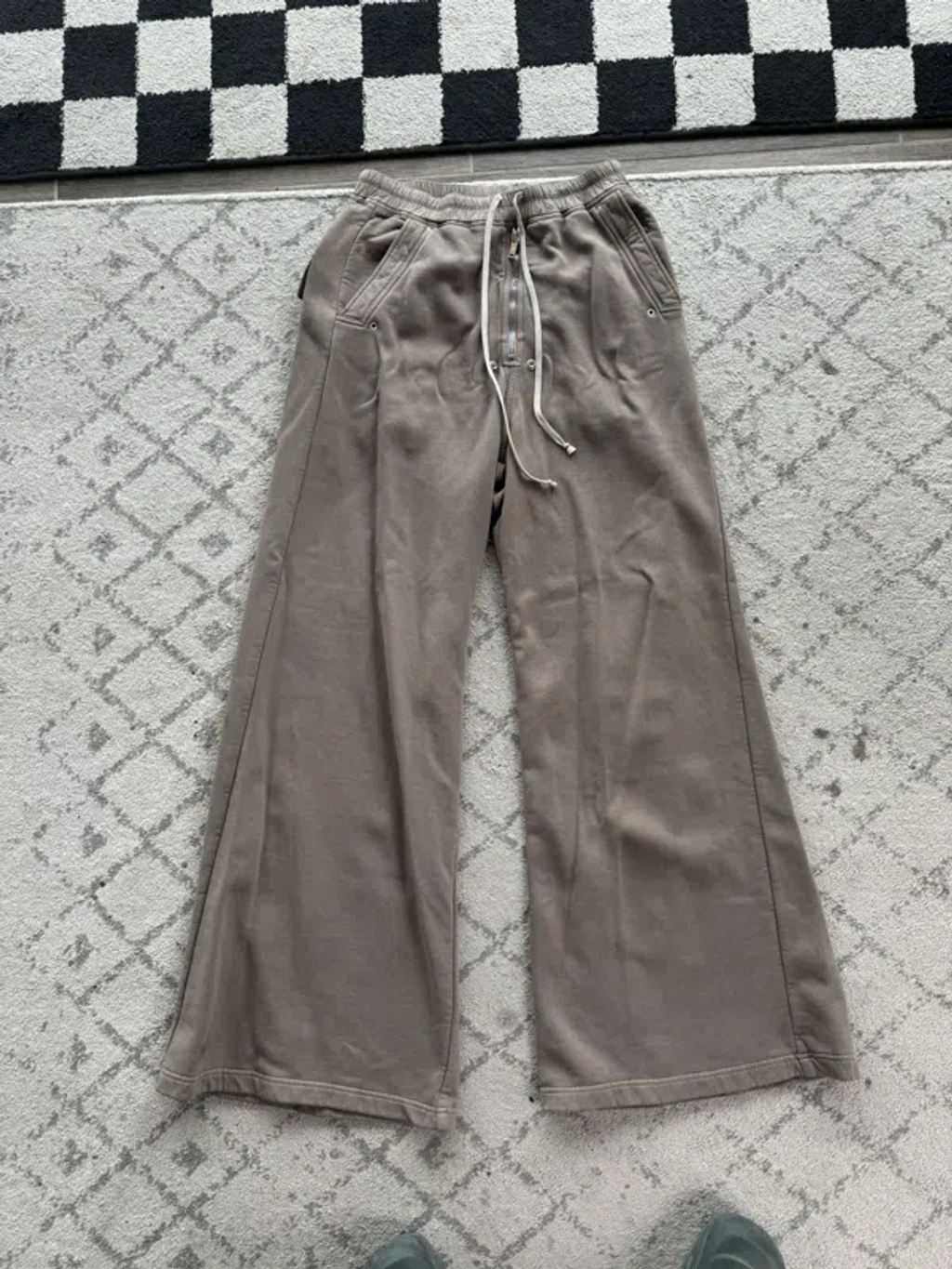 Pre-owned Rick Owens Gray Geth Bela Sweatpants In Grey | ModeSens