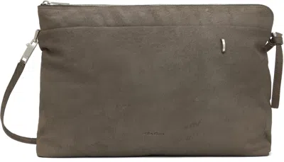 Rick Owens Gray Hollywood Big Adri Bag In 34 Dust