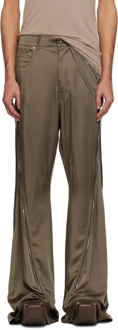 Rick Owens Gray Hollywood Bolan Banana Trousers In 34 Dust