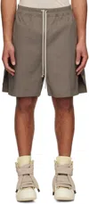 Rick Owens Gray Hollywood Boxers Shorts In 34 Dust