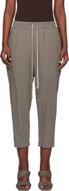 Rick Owens Gray Hollywood Drawstring Astaires Lounge Pants In 34 Dust