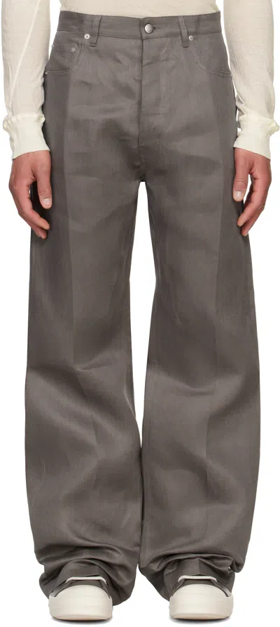 Rick Owens Gray Hollywood Geth Jeans In 34 Dust
