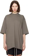 Rick Owens Gray Hollywood Jumbo Ss T-shirt In Multi