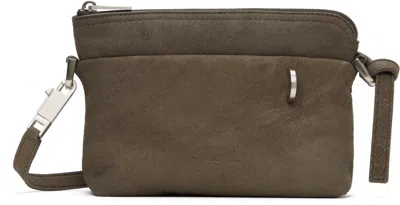 Rick Owens Gray Hollywood Small Adri Bag In 34 Dust
