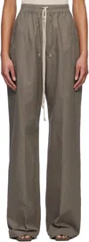 Rick Owens Gray Hollywood Wide Bela Lounge Pants In 34 Dust