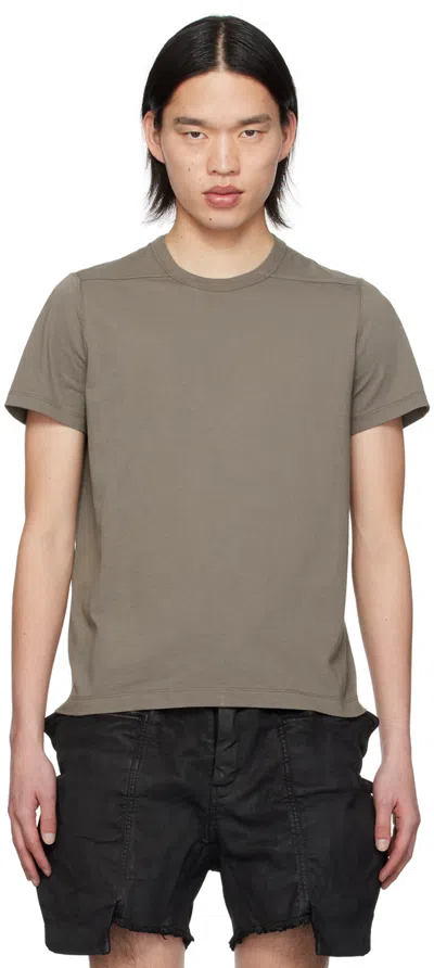Rick Owens Gray Level T-shirt In 34 Dust