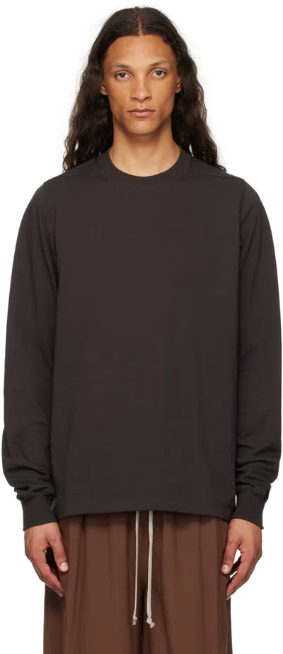 Rick Owens Gray Porterville Crewneck Sweatshirt In 78 Drkdust