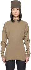 RICK OWENS GRAY PORTERVILLE DAFNE SWEATER