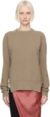 Rick Owens Gray Porterville Heavy Sweater In 34 Dust