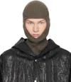 Rick Owens Gray Porterville Skull Balaclava In 34 Dust
