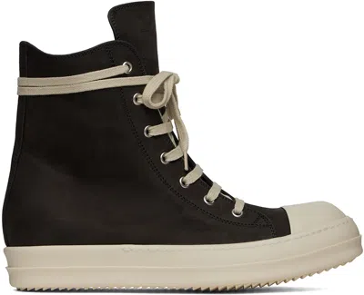 Rick Owens Gray Porterville Sneakers In 7811 Dark Dust/milk/