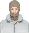 Rick Owens Gray Porterville Sphinx Skull Balaclava In 34 Dust