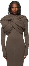 Rick Owens Gray Porterville Triple Donut Tank Top In 34 Dust
