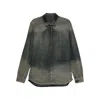 Rick Owens Gray Concordia Fogpocket Denim Shirt In Gray