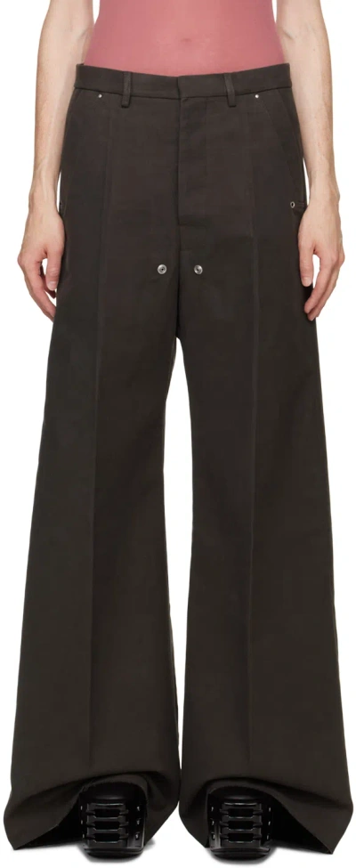 Rick Owens Gray Tailored Belas Trousers In 78 Drkdust