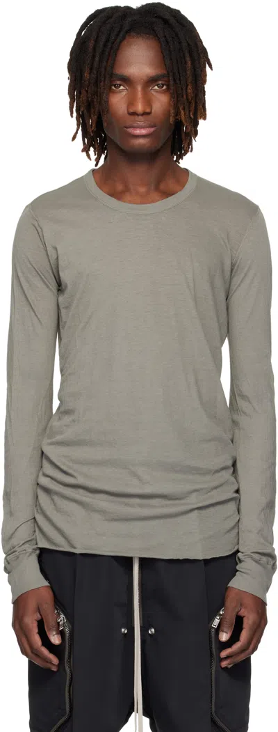 Rick Owens Gray Temple Basic Ls T-shirt