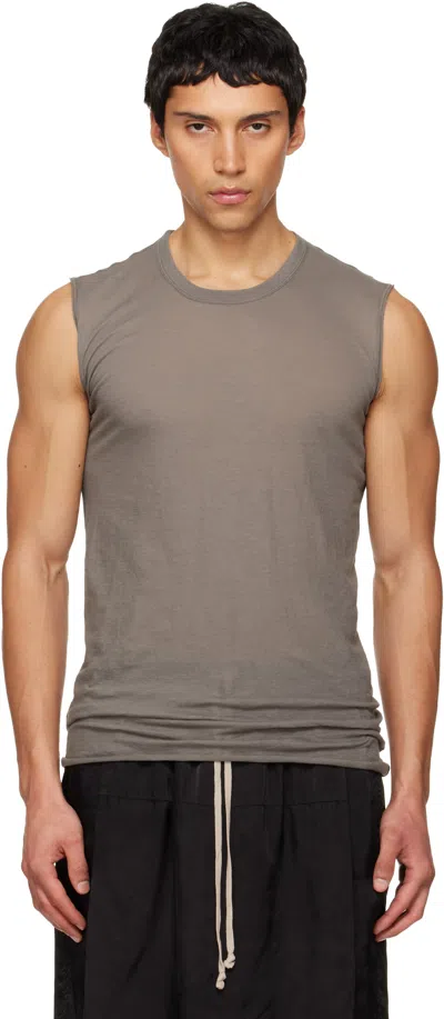 Rick Owens Gray Temple Basic Sl Tank Top