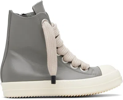 Rick Owens Gray Temple Jumbolace Sneakers