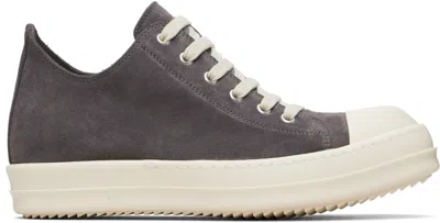 Rick Owens Gray Temple Low Sneakers