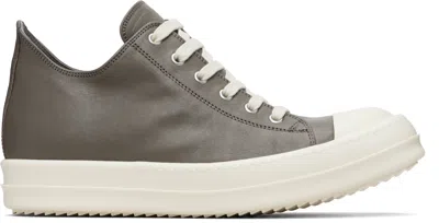 Rick Owens Gray Temple Low Sneakers