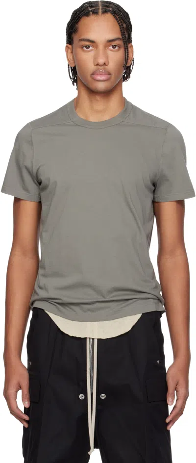 Rick Owens Gray Temple Short Level T-shirt