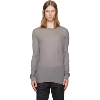 Rick Owens Gray Tower Basic Ls T-shirt