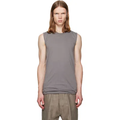 Rick Owens Gray Tower Basic Sl Tank Top In Purple