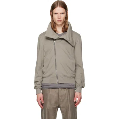 Rick Owens Gray Tower Bauhaus Jogger Jacket In 48 Darkpearl