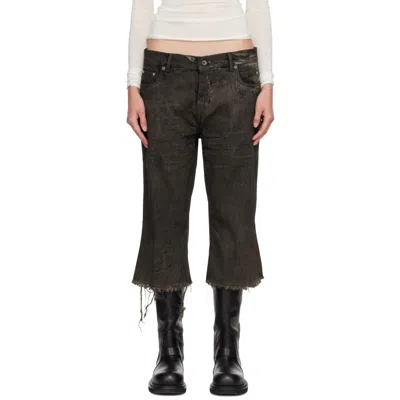 Rick Owens Gray Tower Bolan Cutoffs Jeans In 34 Dust
