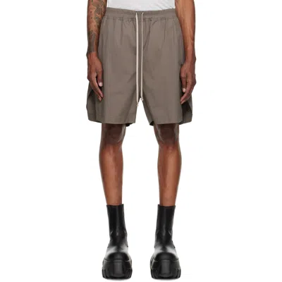 Rick Owens グレー Tower Boxers ショートパンツ In Brown