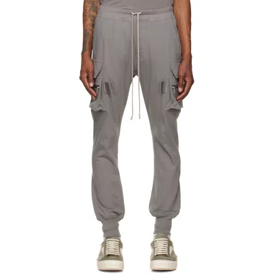 Rick Owens Gray Tower Mastodon Cargo Pants