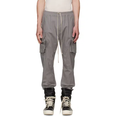 Rick Owens Gray Tower Mastodon Cargo Pants