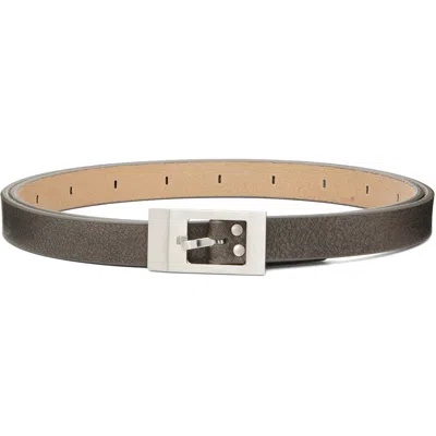 Rick Owens Gray Tower Mini Stooges Belt In Brown