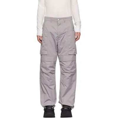 Rick Owens Gray Tower Stefan Cargo Pants