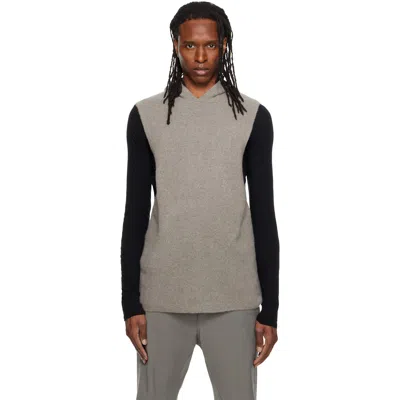 Rick Owens Gray Tower Tank Hoodie