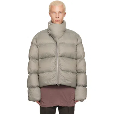 Rick Owens Gray Tower Turtle Down Jacket