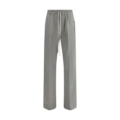 Rick Owens Drawstring Trousers In Gray