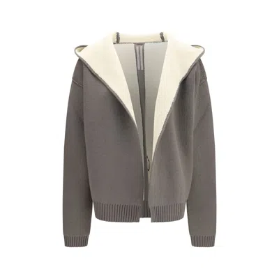 Rick Owens Reversible Knitted Wool-blend Cardigan In Multi