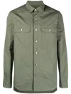 Rick Owens Green Casual Jacket With Button-up Front In Green