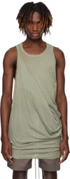 Rick Owens Green Hollywood Anthem Tank Top In 15 Celadon
