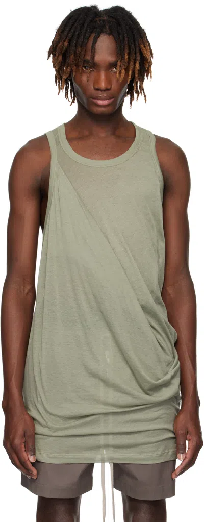 Rick Owens Green Hollywood Anthem Tank Top In 15 Celadon