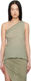 Rick Owens Green Hollywood Athena Tank Top In 15 Celadon