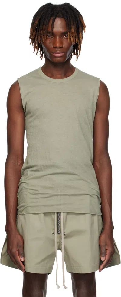 Rick Owens Green Hollywood Basic Sl Tank Top In 15 Celadon