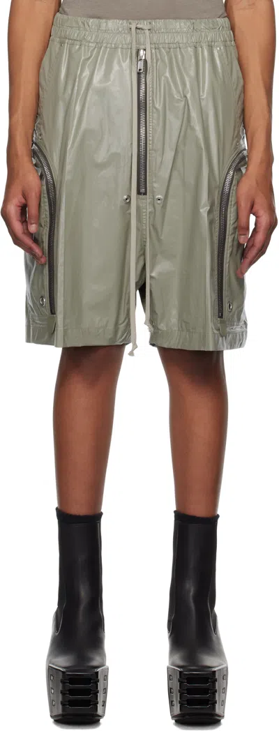 Rick Owens Green Hollywood Bauhaus Bela Shorts In 15 Celadon